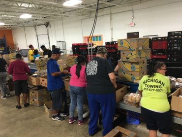 Food bank in Flint