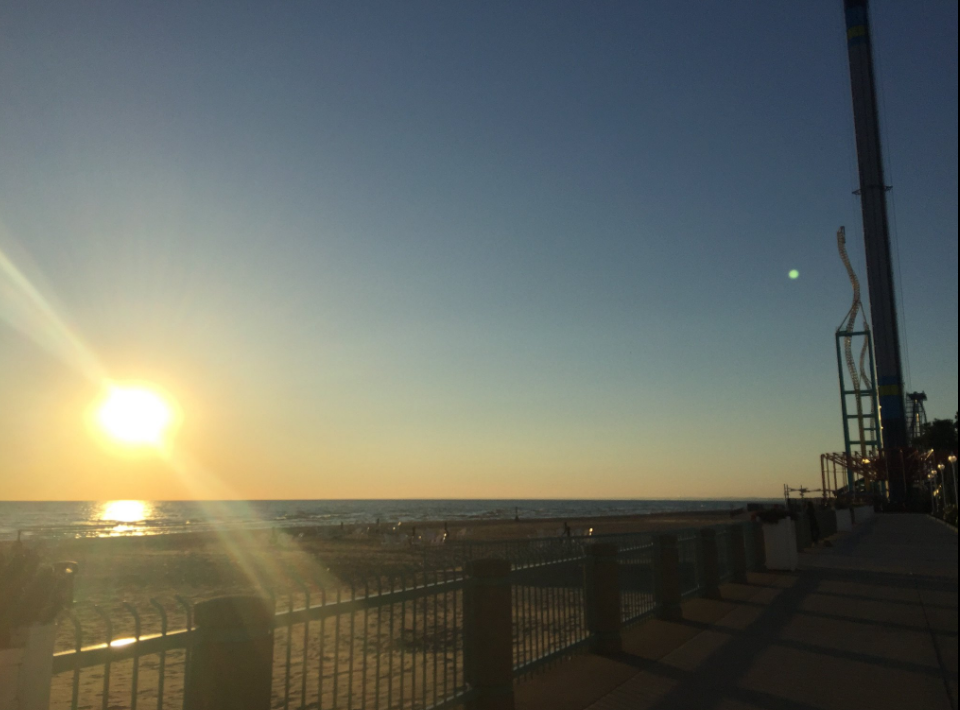 September sunrise on Lake Erie.