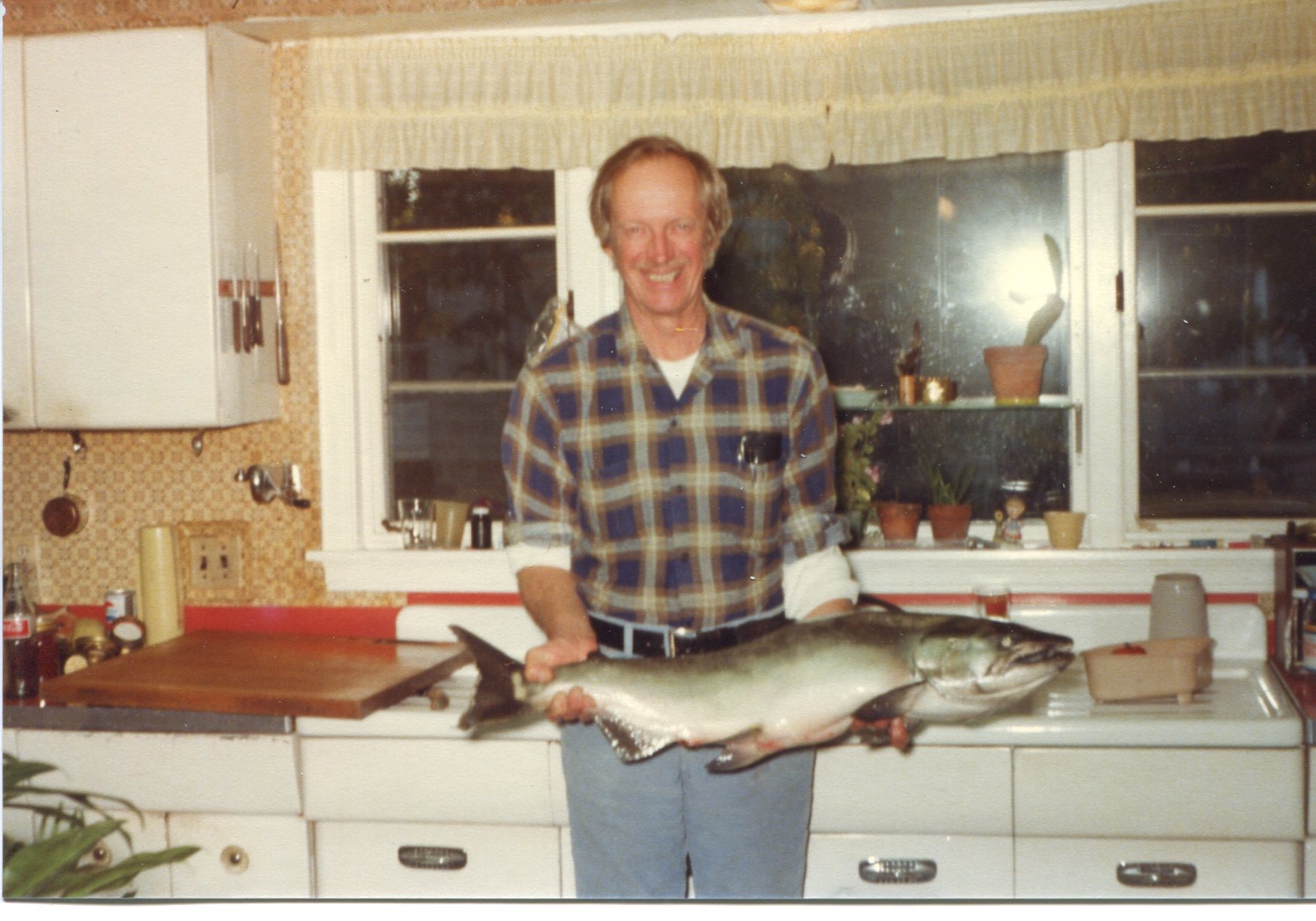 Toby and his fish from Lake Michigan