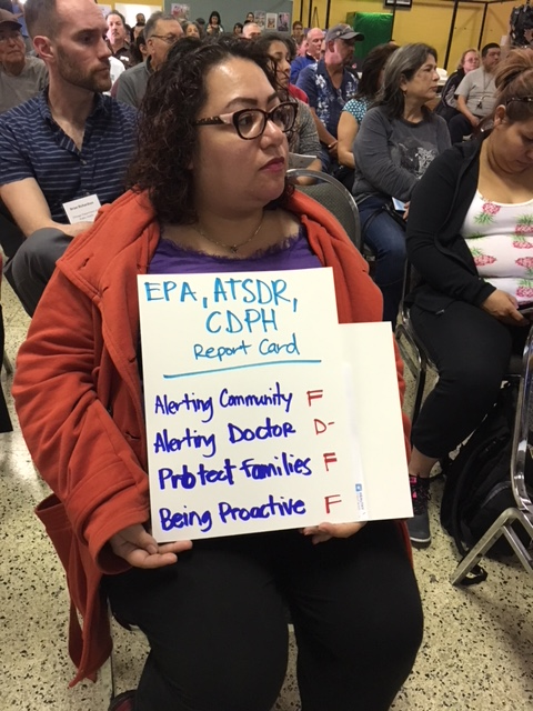 Southeast side Chicago resident gives failing grades to agencies responsible for air quality. Photo by Gary Wilson