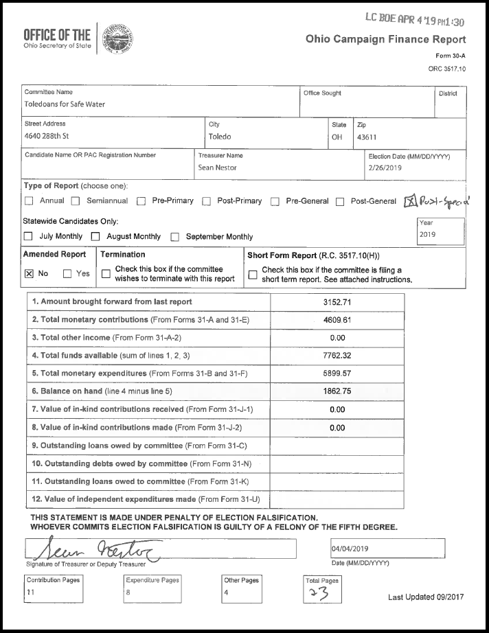 Image by Ohio Secretary of State