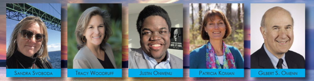 Photos of the speakers for the discussion