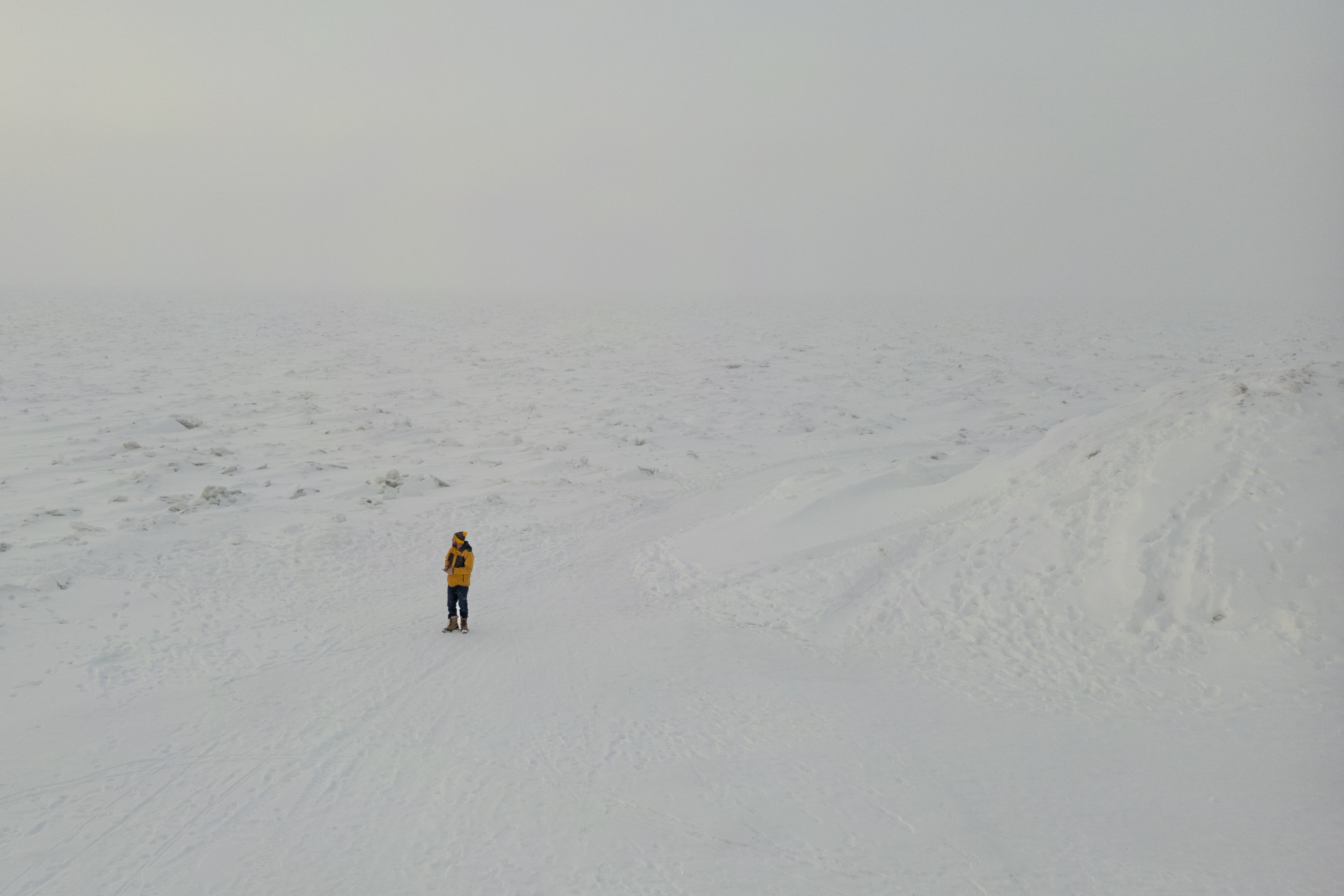 ‘So still, so quiet’: Lake Erie, frozen in a moment of time